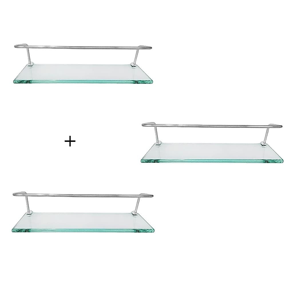 3 porta shampoo 10x60 reto incolor