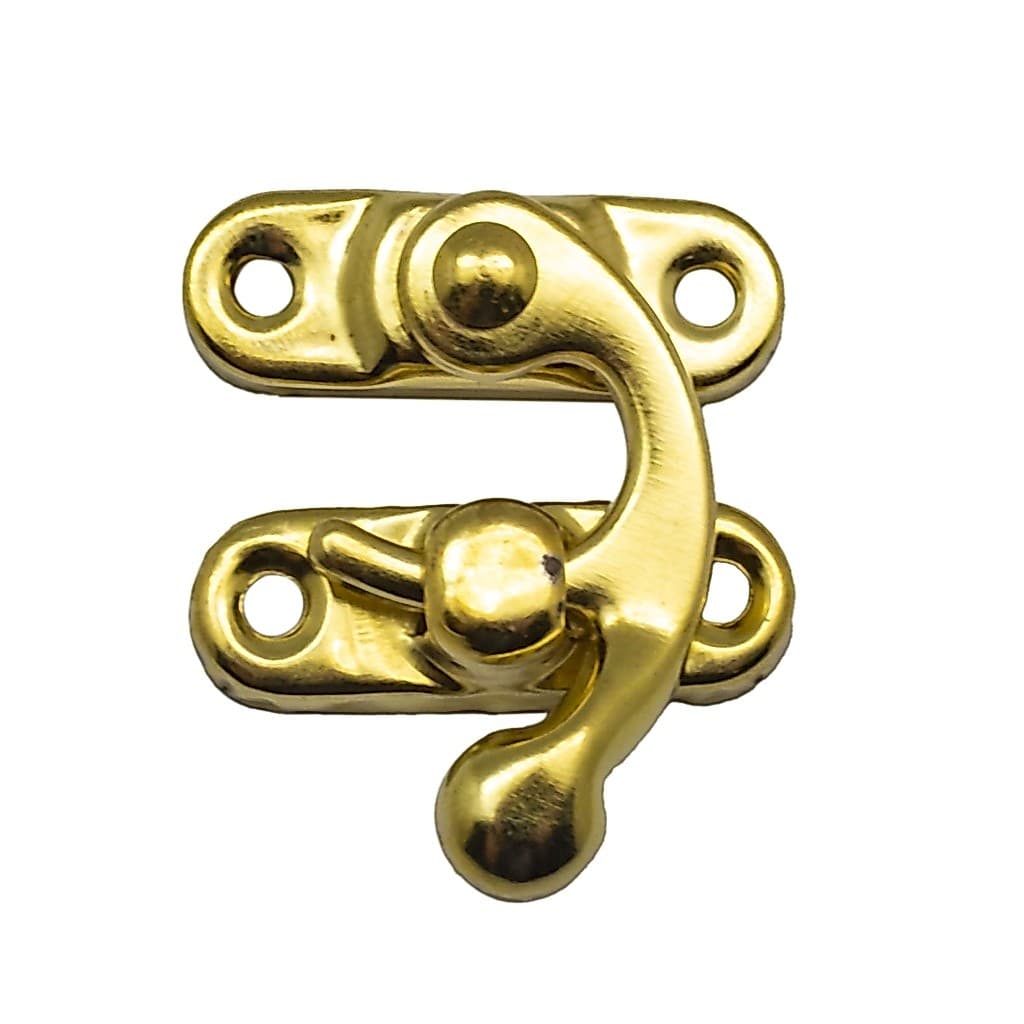 Fecho dourado Latonado 3,3x2,9cm para Caixa de Joias organizador