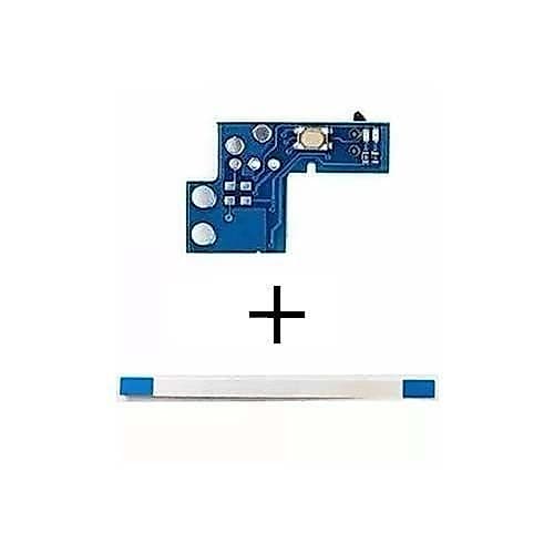 Placa Power/ Reset (botão liga/ desliga) + Cabo Flat 8 Vias para PS2 série 90XXX