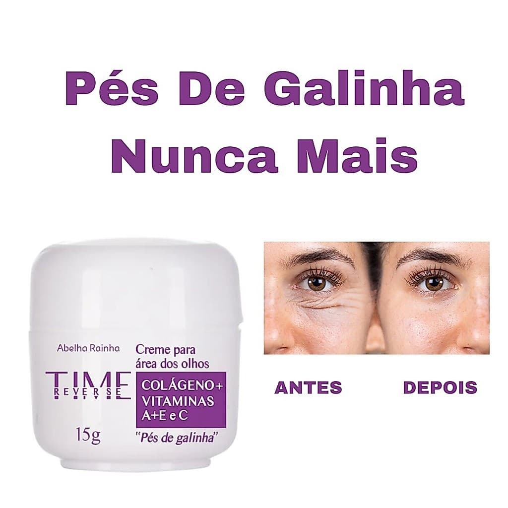 Creme Para Área Dos Olhos "Pés de Galinha" Time Reverse Abelha Rainha 15g
