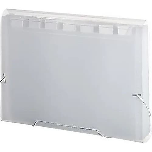 Pasta Sanfonada A4 Com Elástico E 31 Divisórias 1045 Cristal