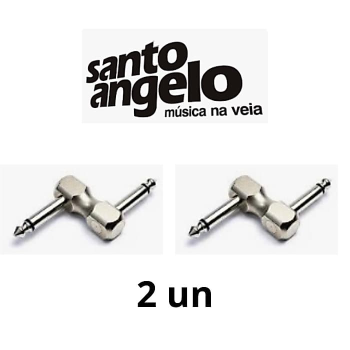 Kit com 2 plugs  Santo Angelo Adaptador De Pedal P10 Duplo Z.