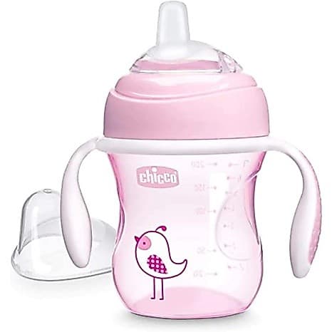 Copo Transition Cup 4+ Chicco  200ml Rosa