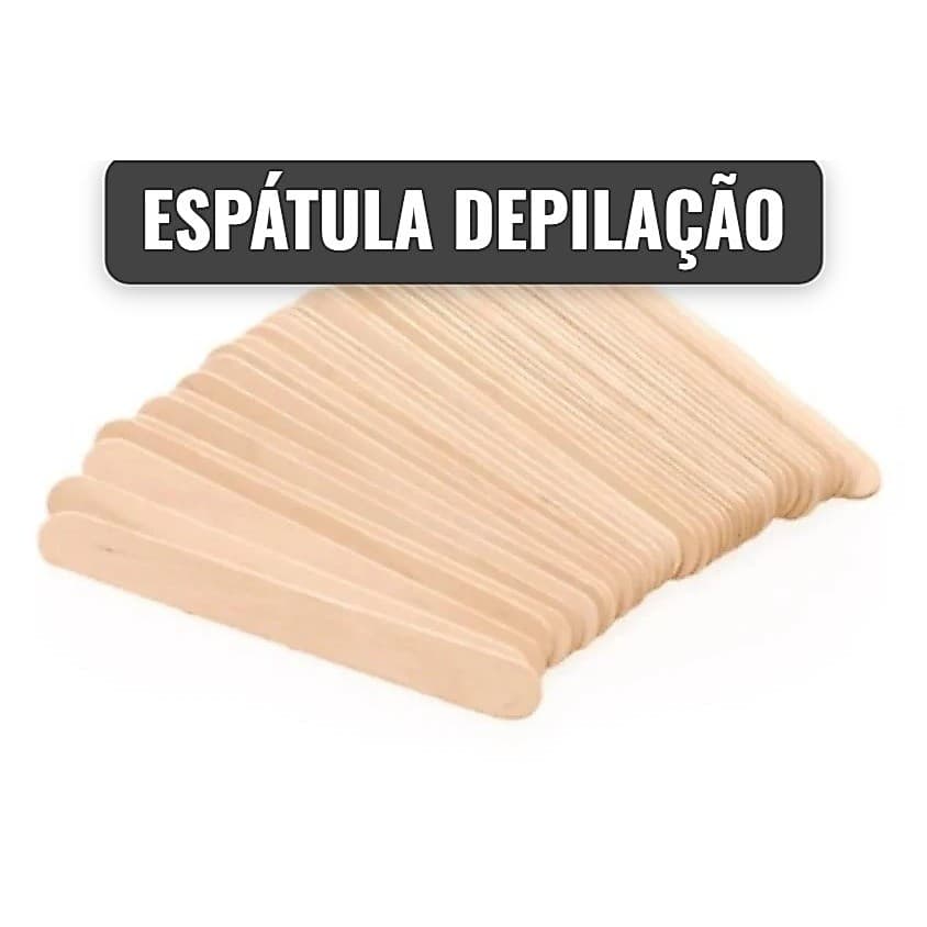 Espátula Madeira Descartável para Depilação