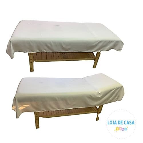 Kit 5 lençol branco  para Maca Clinica hospitais 100% poliéster