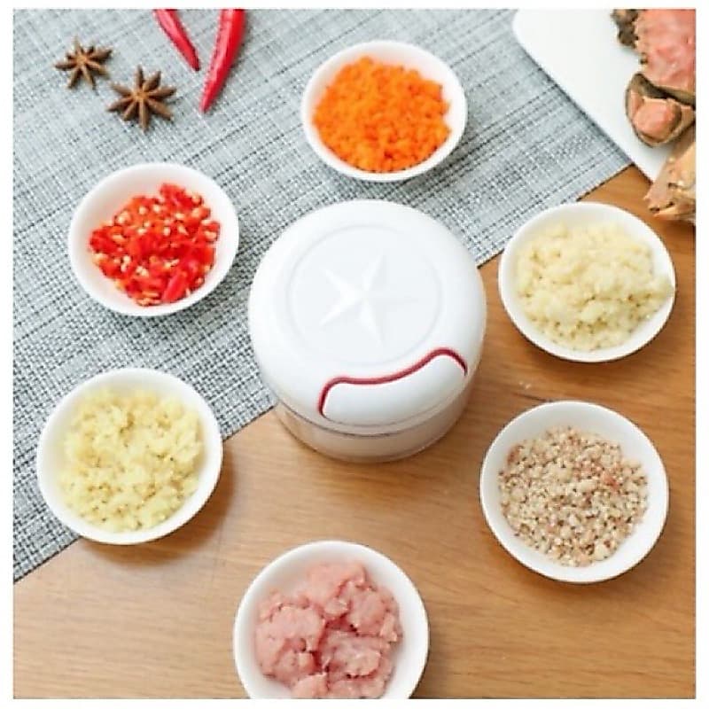 Mini Processador Triturador de Alimentos Alho Cebola Cortador