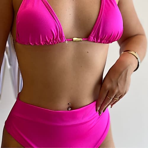 Biquini Plus Size Lipo Cós Alto Compressão Empina Bumbum Fio Dental