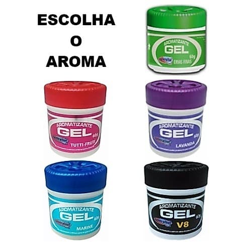 Aromatizante Odorizador de Ambientes Gel 60g Central Sul Cheirinho Automotivo