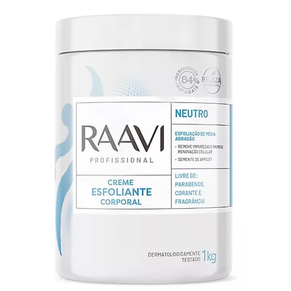 Creme Esfoliante Corporal Raavi Neutro 1 Kg