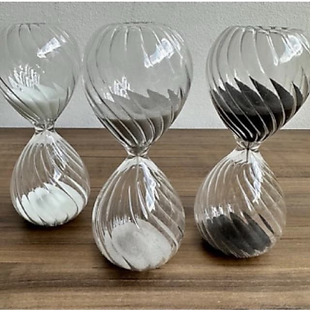 Enfeite Ampulheta Decorativa Temporizador 5, 15 e 30 minutos