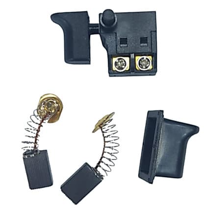 GATILHO PARA MAKITA + PAR DE ESCOVA DE CARVÃO  + CAPA DE PROTETOR DE GATILHO