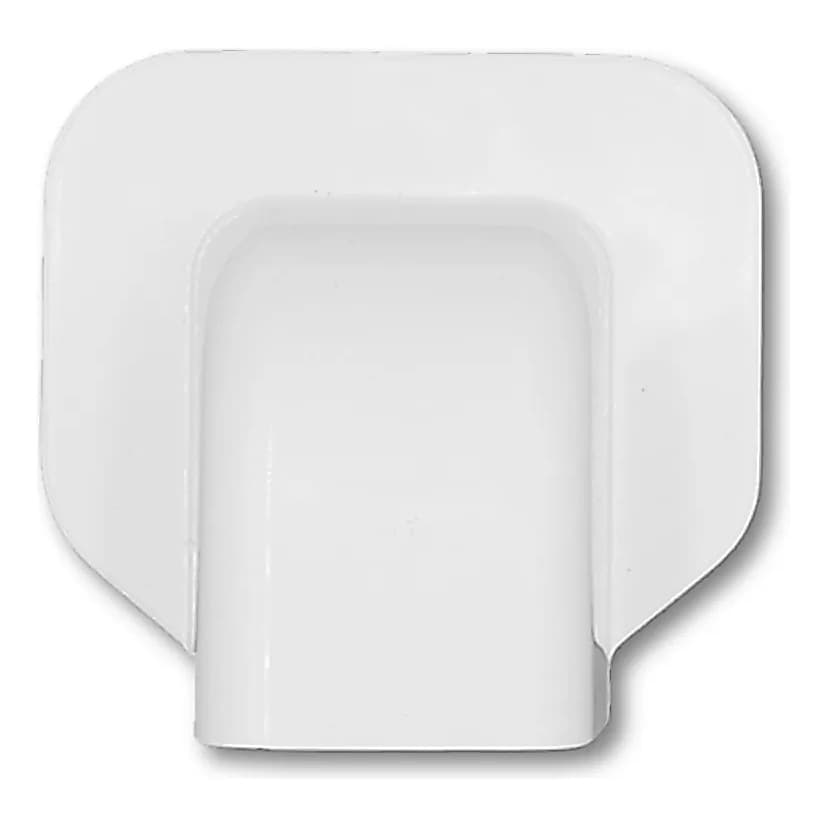Terminal Acabamento Branco Para Canaleta 80mm PF80 Ar Condicionado Split