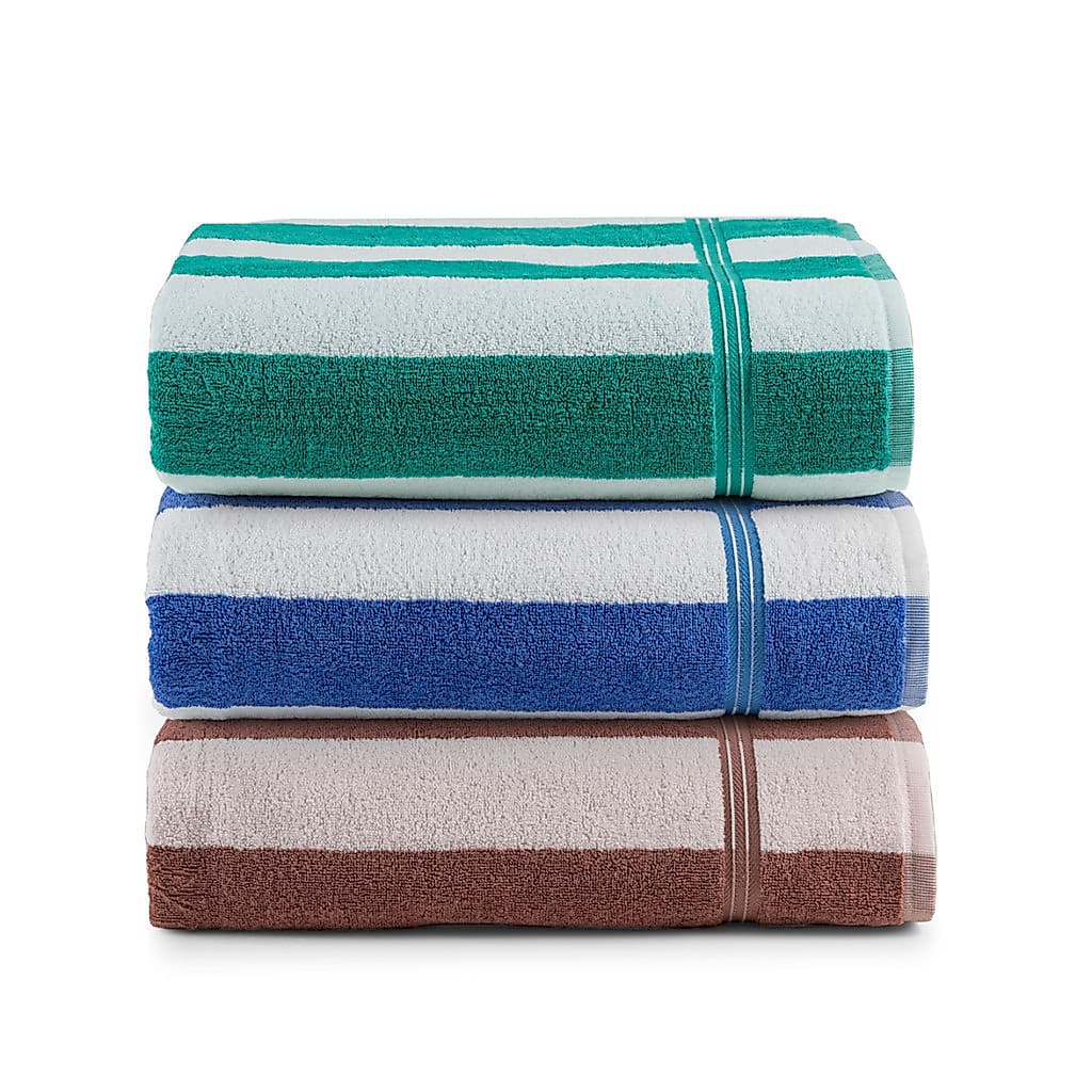 Toalha Banhão Praia Piscina Ipanema 150x80cm Algodão 450g Grande Macia Absorvente Verão Clube Hotel Viagem Sol Clube Kit
