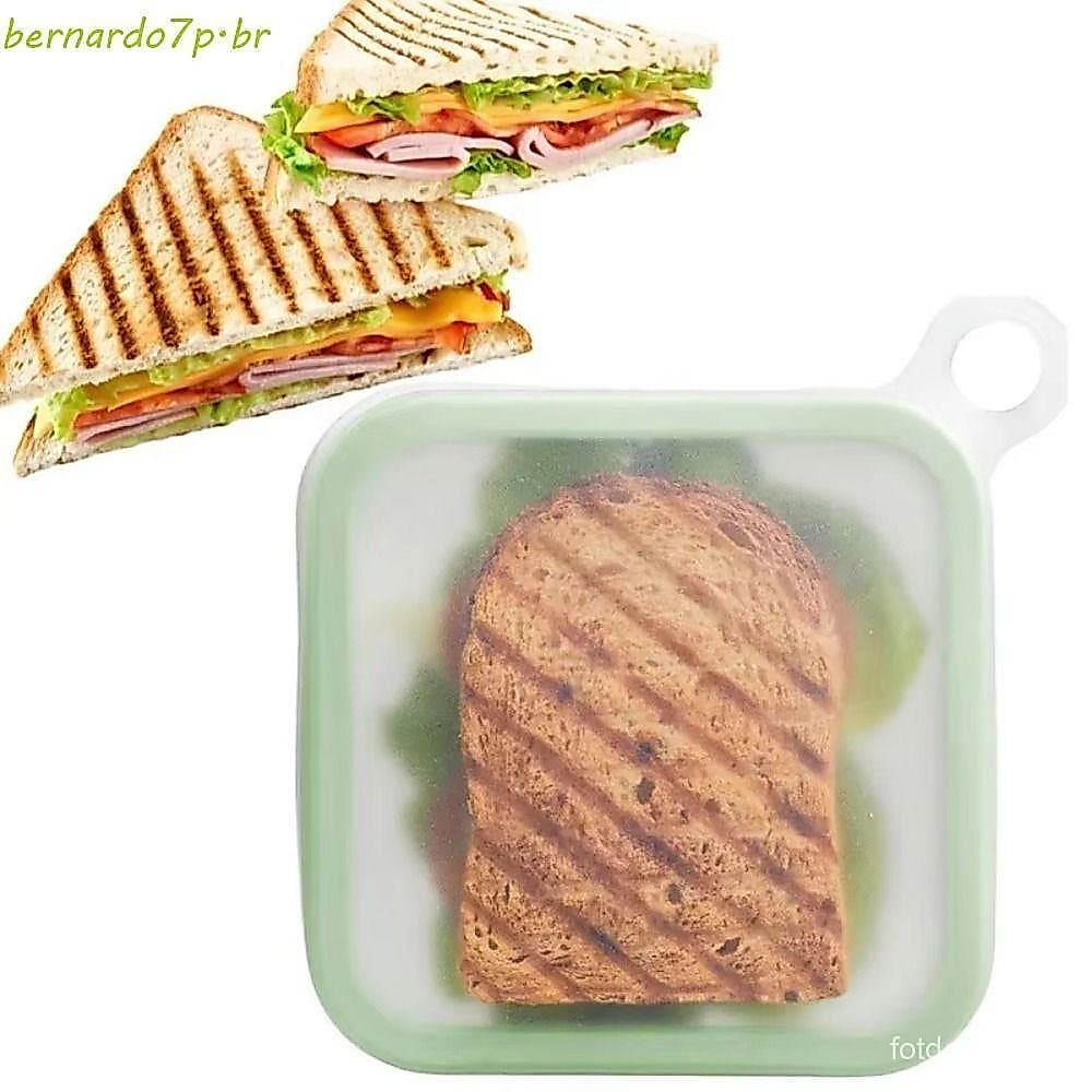 Suporte Para Sanduíche De Silicone BNARDO , Caixas Portáteis De Padaria Lancheira À Prova De Vazamentos , Recipiente Sel