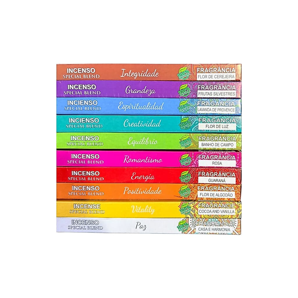 Incenso Mandala Linha Completa - 10 Fragrâncias