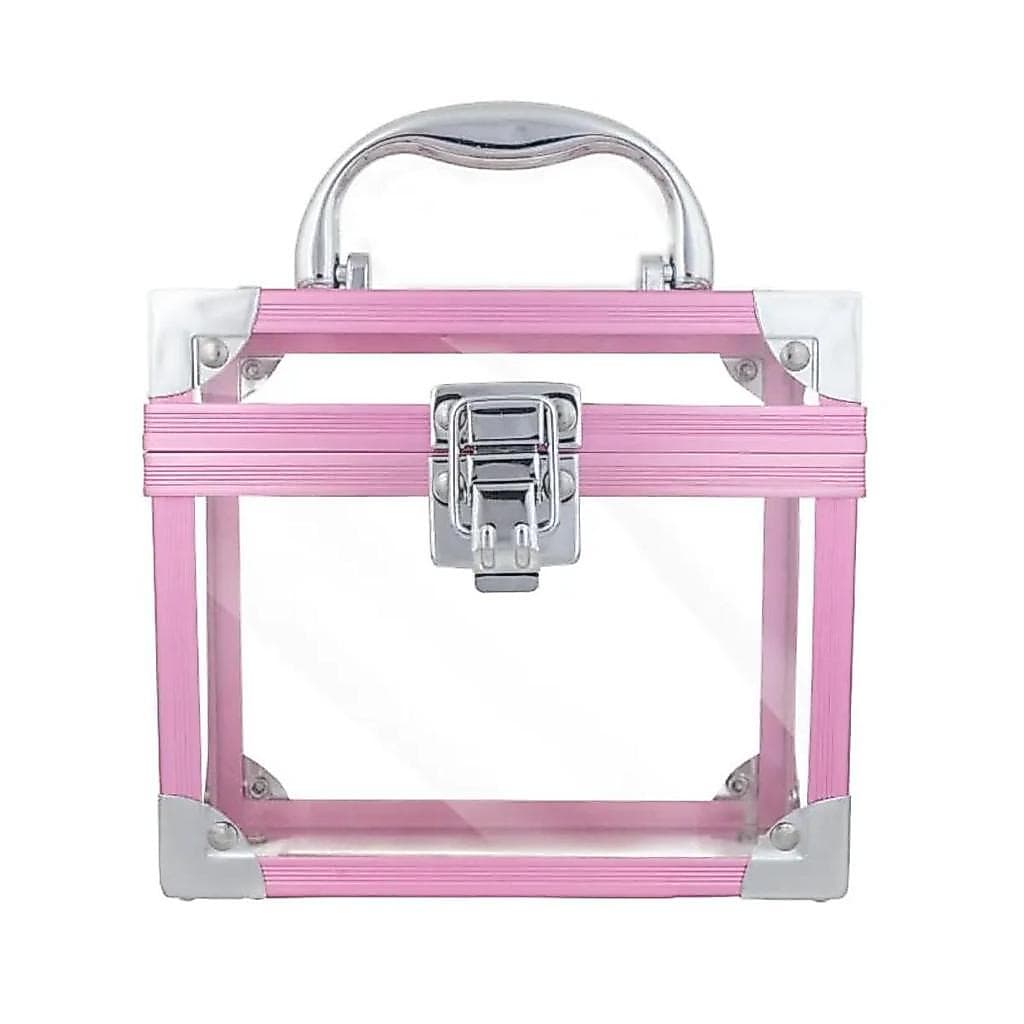 Maleta Acrílica - P - Rosa - Estrela Beauty