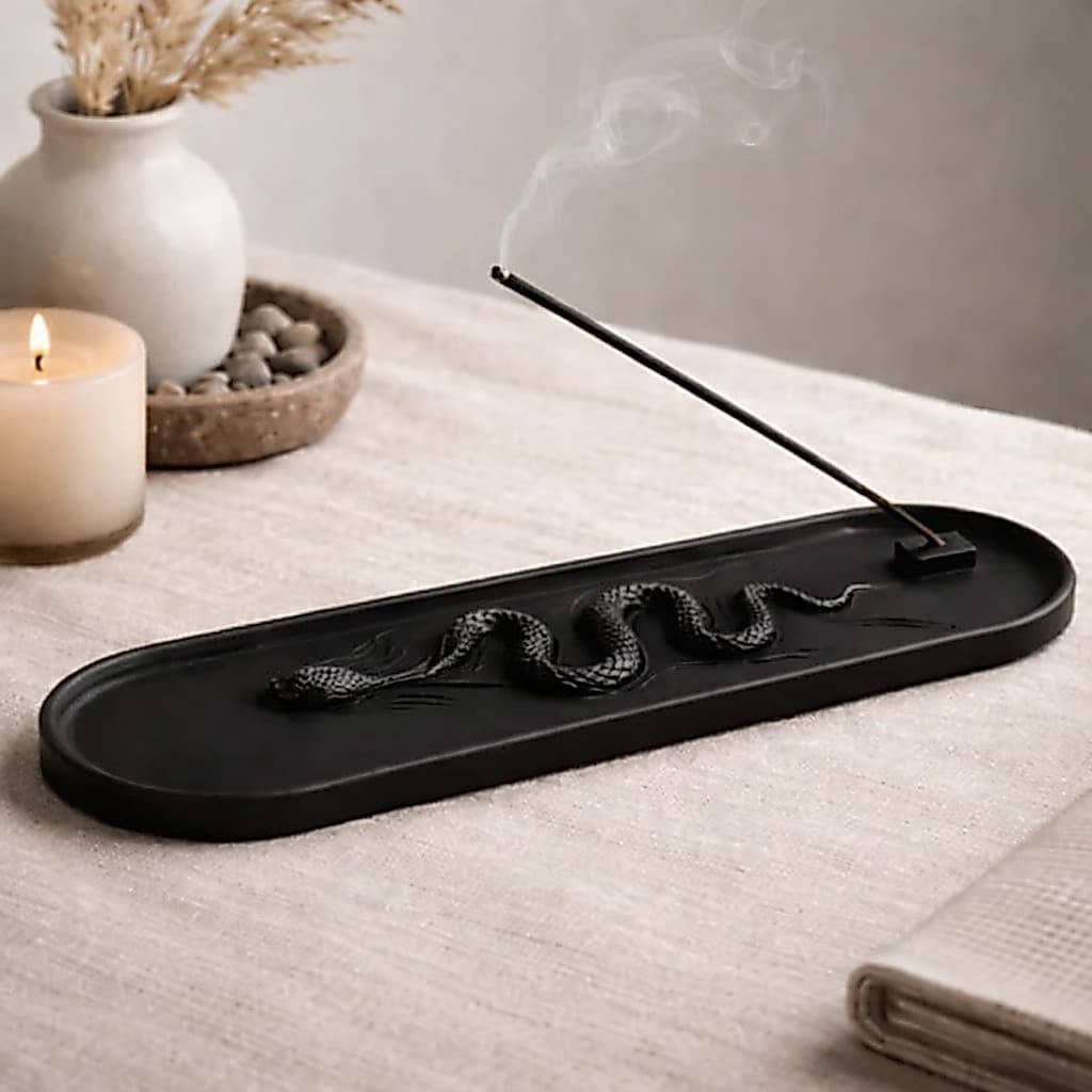 Incensario Serpente Esotérico Zen Porta Incenso Yoga