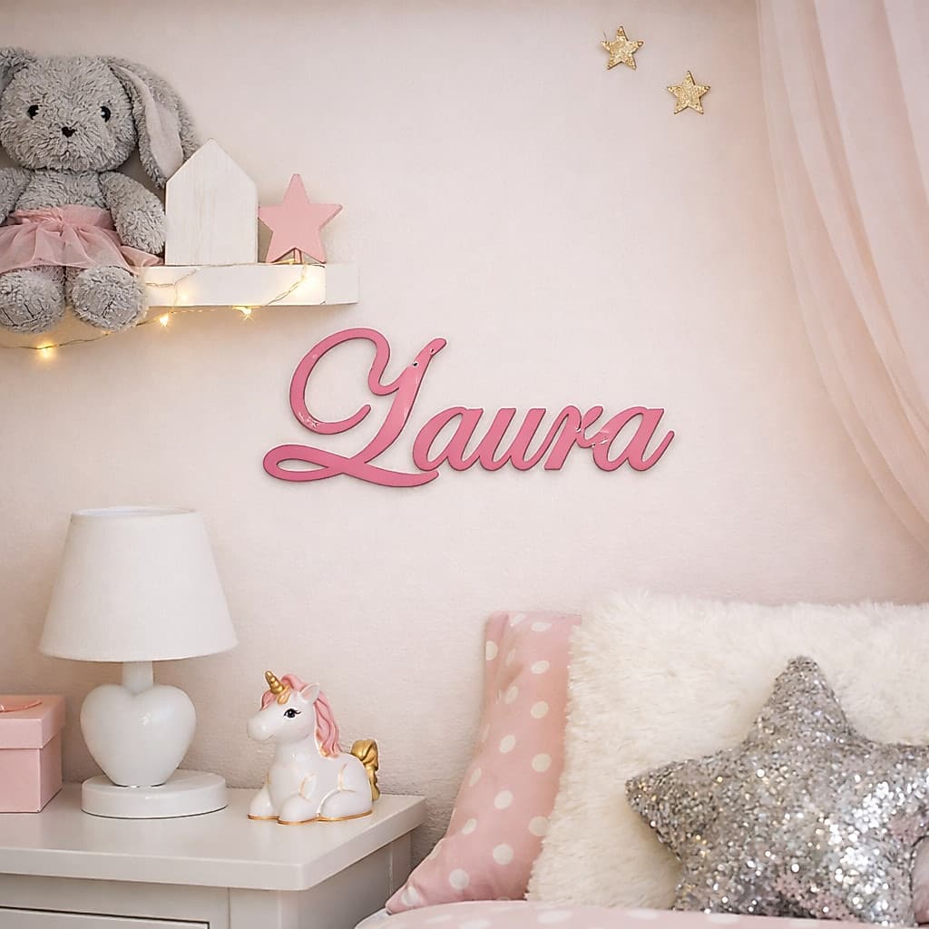 Nome Enfeite Personalizado Aplique MDF Decoração Lembrancinha