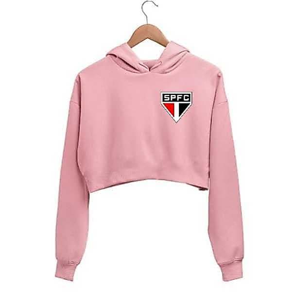 Cropped Moletom Com Capuz SP Feminino Promoção