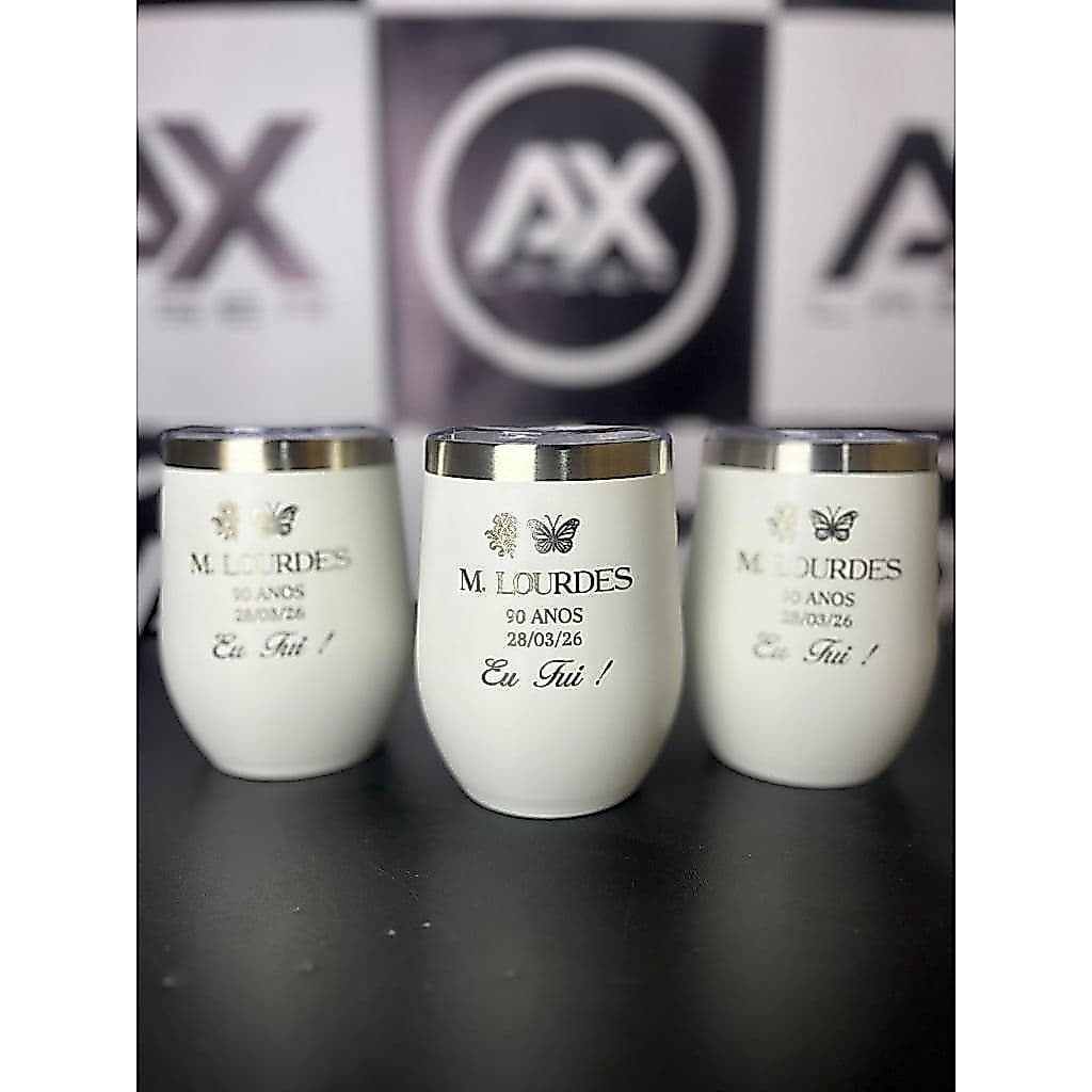 Kit 35 copo cuia termico personalizado a laser 360ml