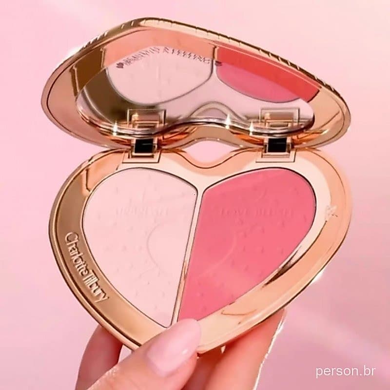 Charlotte Tilbury A Nova Paleta de Blush Bicolor Love da Charlotte Tilbury Realça o Acabamento Natural Matte em Pó R