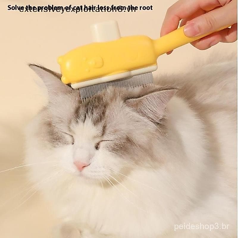 Escova de Cuidado para Cães e Gatos exten, Massageador para Pelo Curto e Longo, Usado para Remover Nós de Pelo, Acessóri