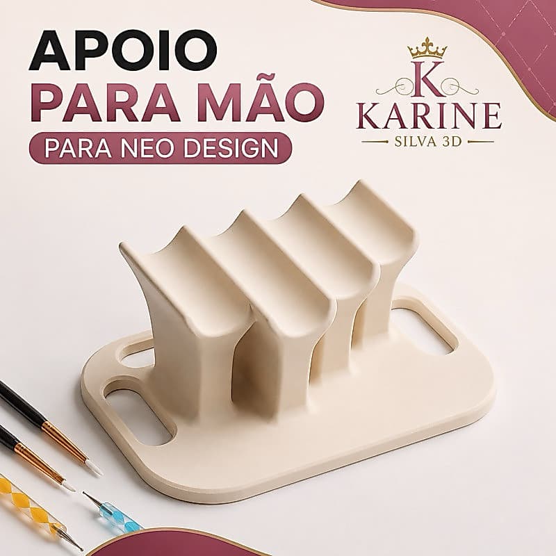 Apoio Para Mão Neo Design Manicure Nail Designer Profissional Manicure