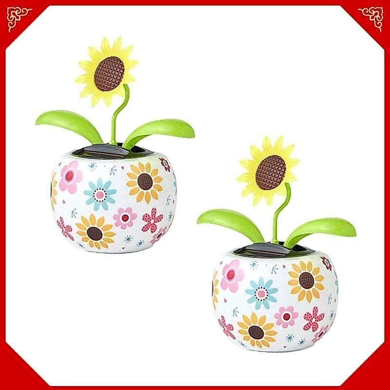 Girassol Solar Dança Flor Brinquedos Solares Movidos A Energia Balançando Animado Dançarino Brinquedo Mesa Decoração Do