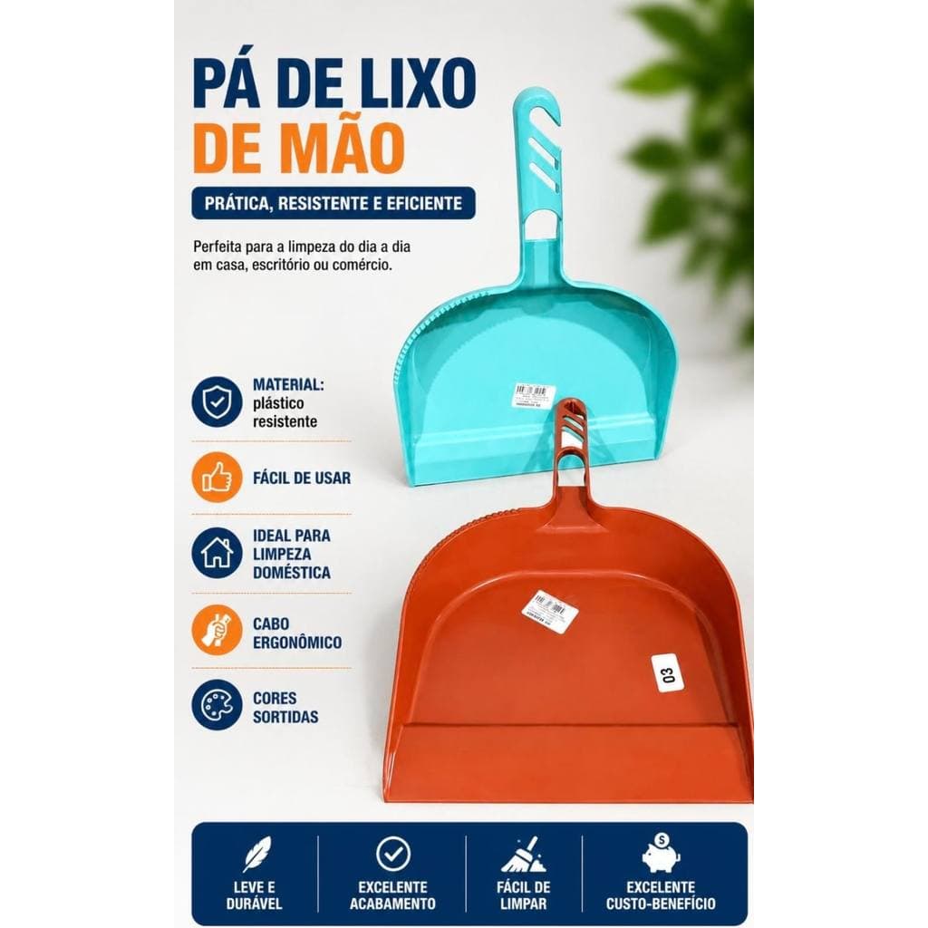 Kit Pá de Lixo Multiuso 2,3,5 e 10 Unidades