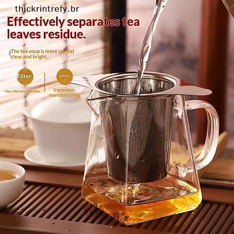 thi Filtro De Chá De Aço Inoxidável À Prova De Vazamento , Cesta Infusora Durável Reutilizável Para Folhas Soltas , Café