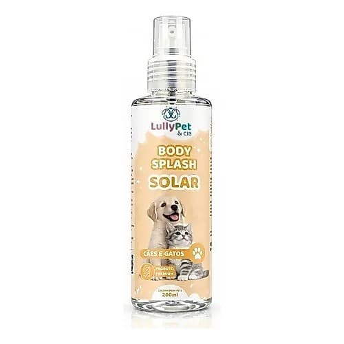 Perfume Colônia Body Splash Cães E Gatos Lully Pet 200ml Sol Solar