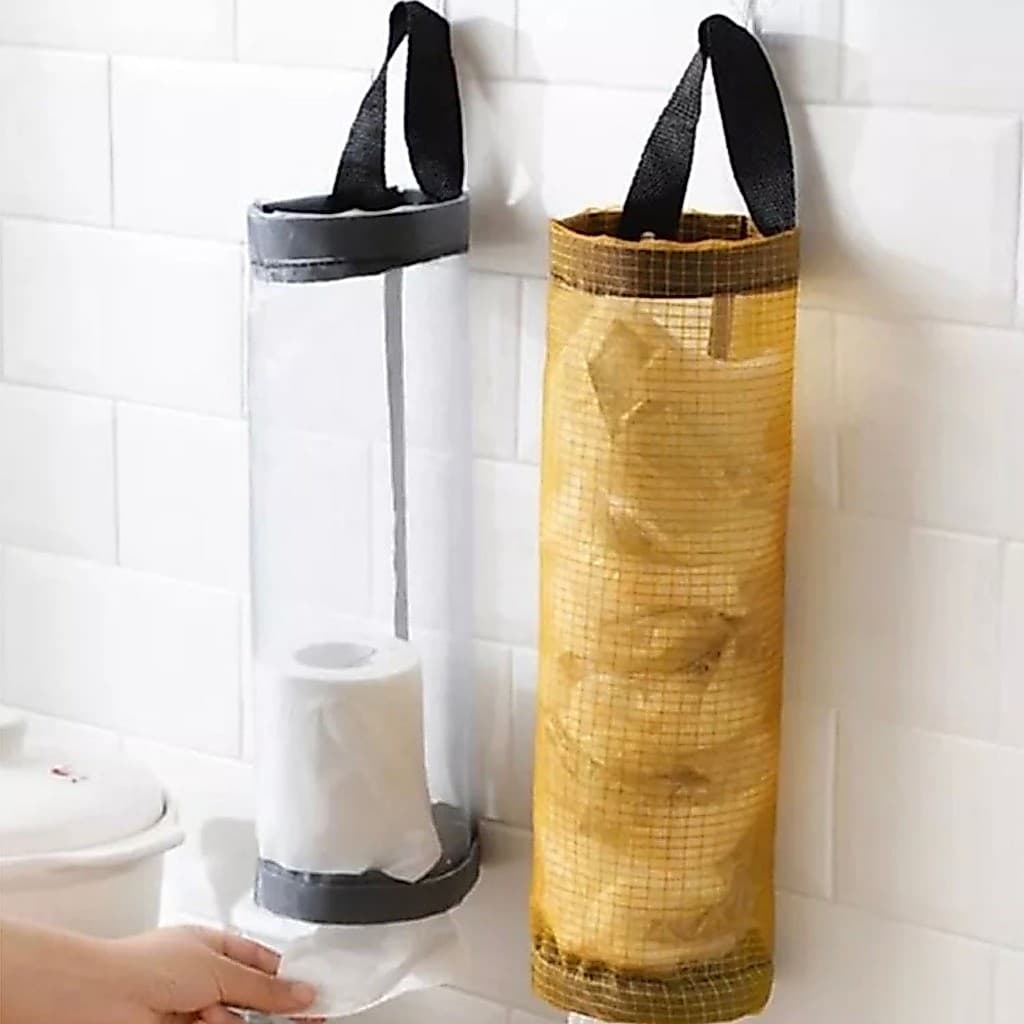 Organizador de Sacolas Dispenser Organizadora De Plástico Para Armazenamento De Sacolas De Cozinha