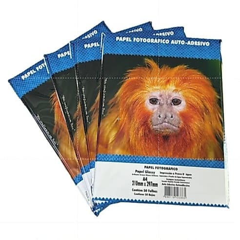 Papel Fotografico 130g Adesivo Glossy A4 50 Folhas Masterprint SUPER PROMOÇÃO.