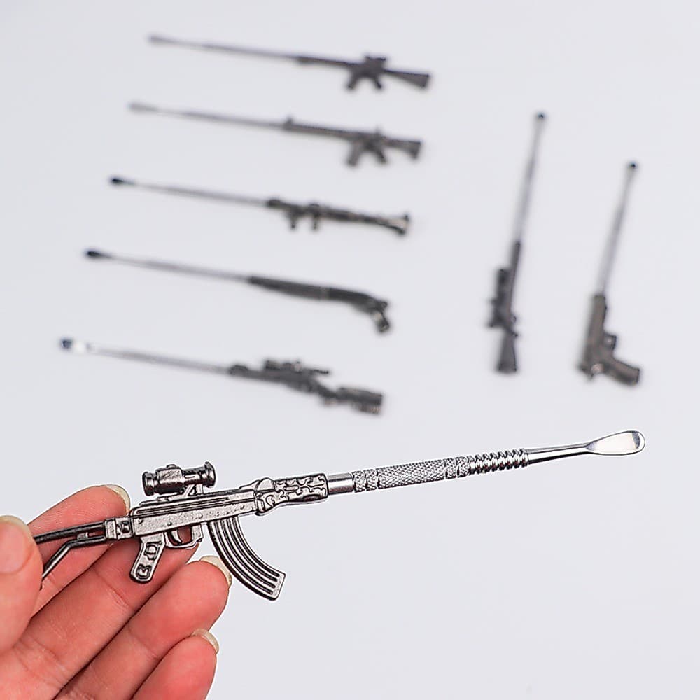 Colher Pequena De Metal Com Cabo Longo De 16 Mm Pá De Cozinha Multifuncional Ornamento Compacto Portátil