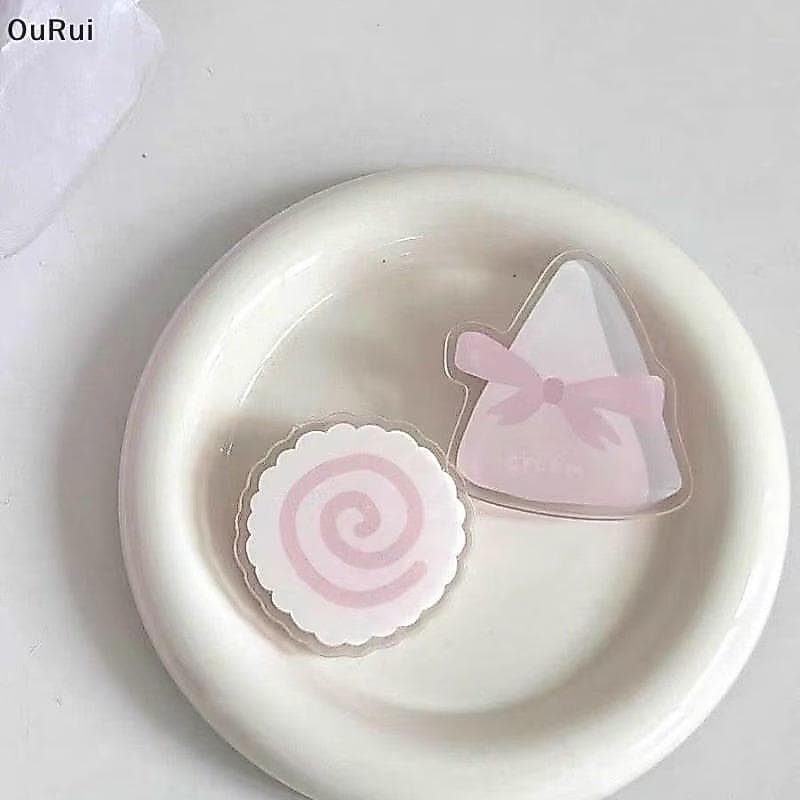 [B & C] 1/3pcs Bonito Bolo De Peixe Acrílico PP Clipe Sna Clipes De Vedação Memorando De Notebook Arquivo Foto Decoração