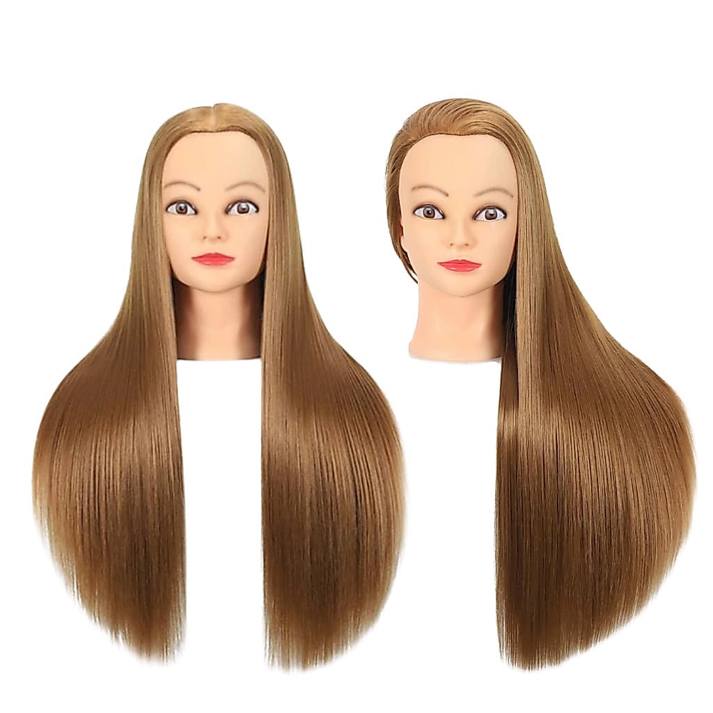 Cabeça manequim De Treino sintética Corte E Penteado Com Suporte