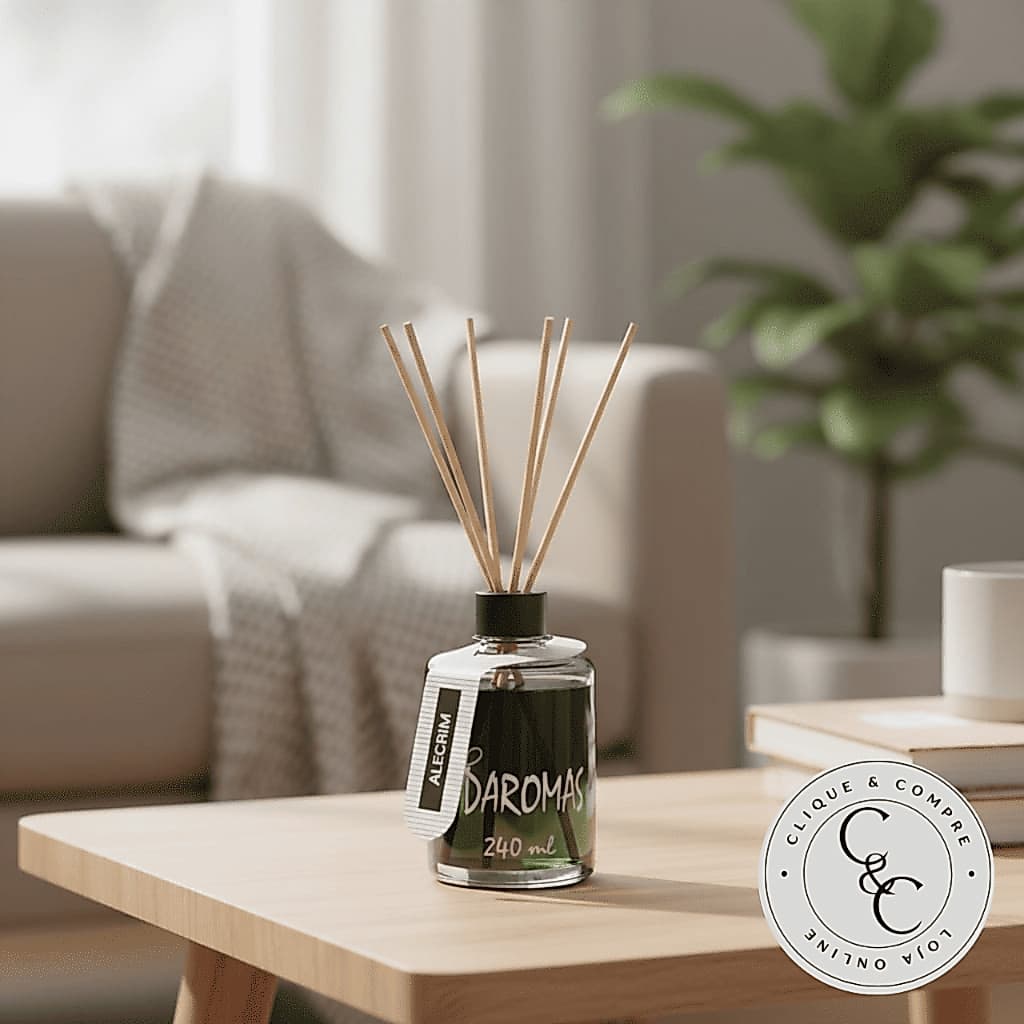 Aromatizadores de ambiente com varetas Kit com 8 unidades 240 ml Vidaromas