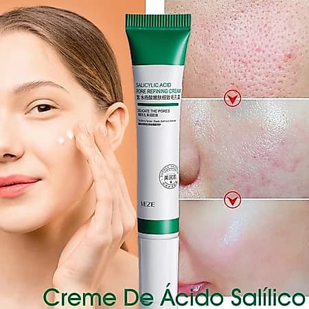 Creme Facial Refinador para Pele Oleosa | Uniformiza o Tom, Minimiza Poros, Suaviza Imperfeições e Equilibra a Oleosidad