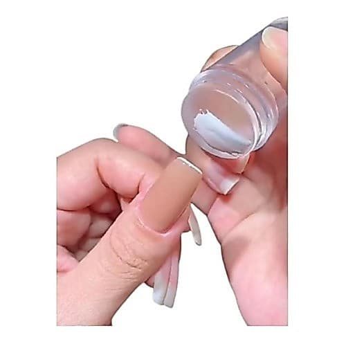 Carimbo para Francesinha Silicone Transparente Para Carimbo de Unha