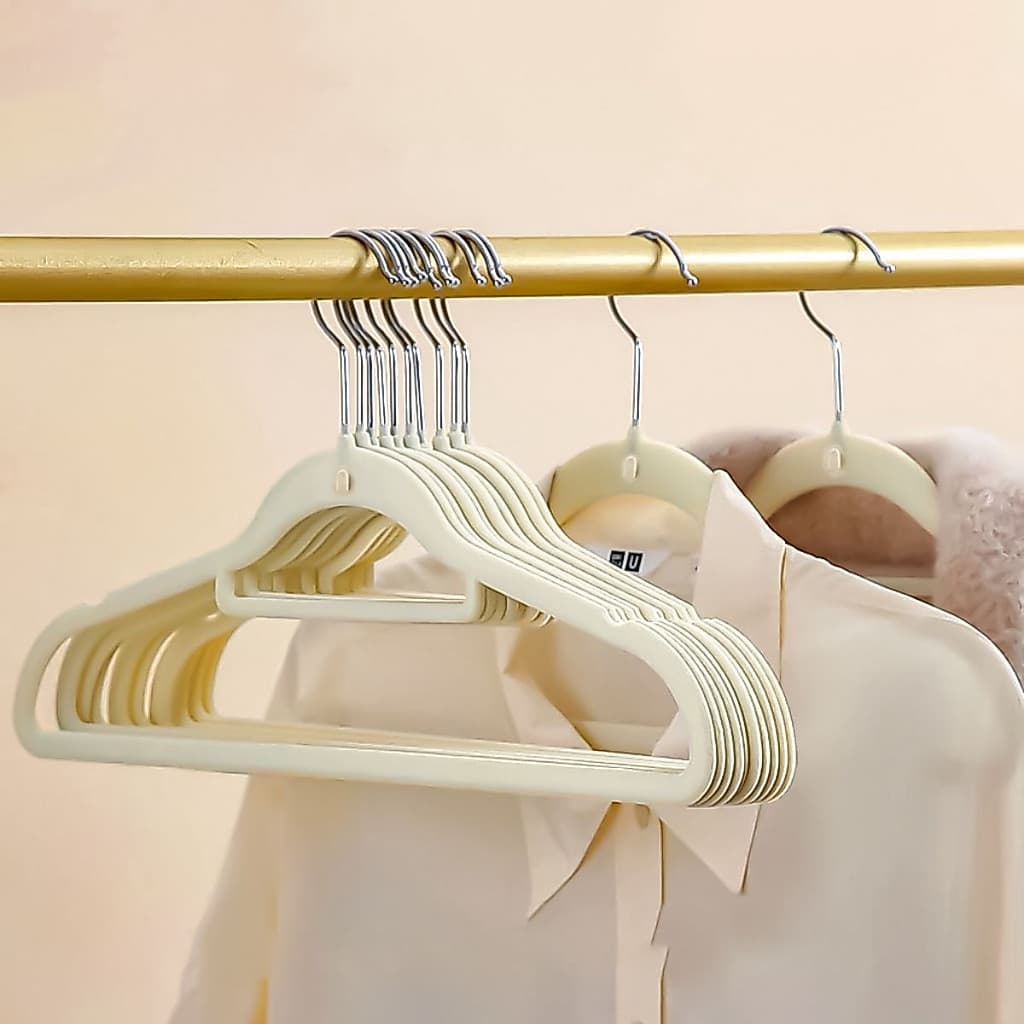 Cabide Adulto De Veludo Antideslizante Para Closet
