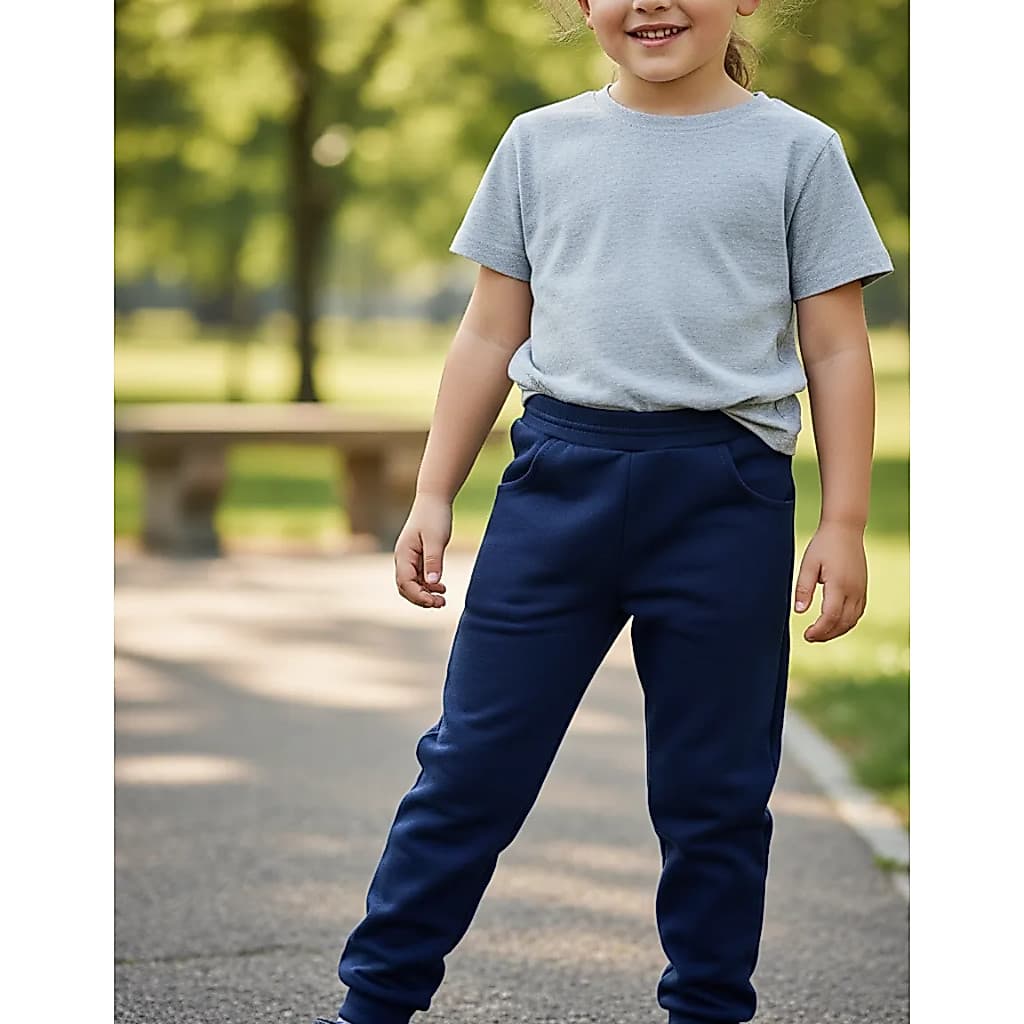 Calça Moletom Leve Infantil Menino Menina Moletinho Básica Cores Lisas