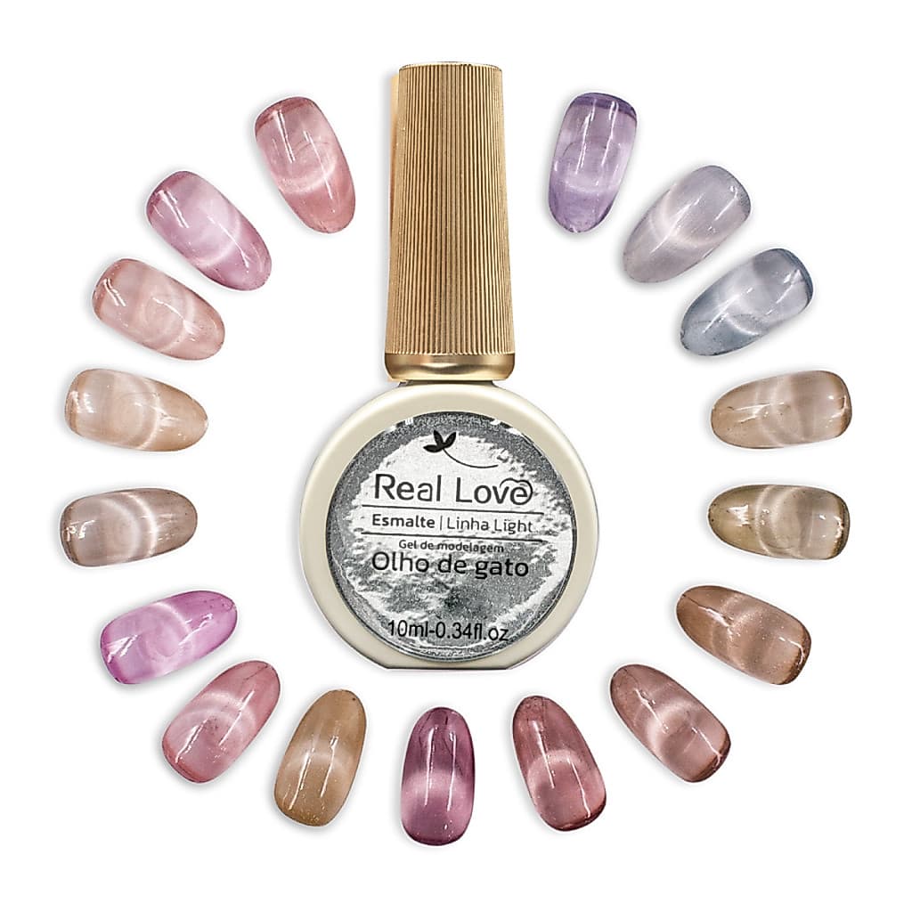 Esmalte em Gel 10ml - Olho de Gato Refletivo - Real Love