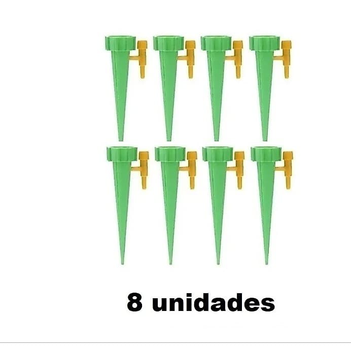 8 Gotejador Plantas Irrigador Acoplável Garrafa - 8und