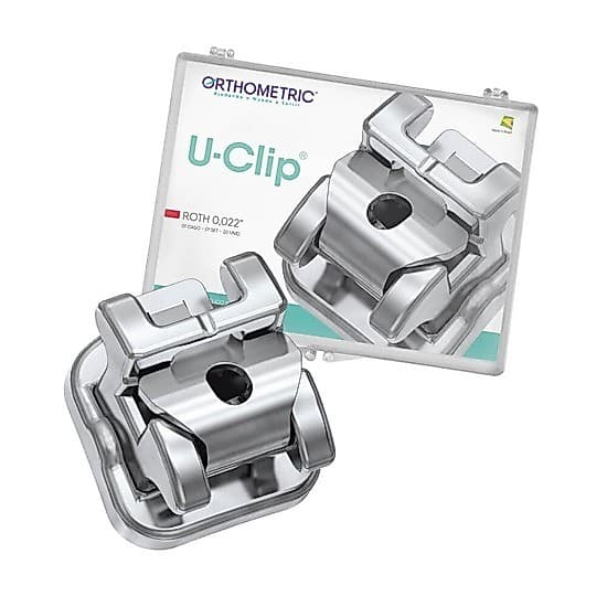 Kit Bráquete de Aço Autoligado U-Clip Roth 022 - Orthometric