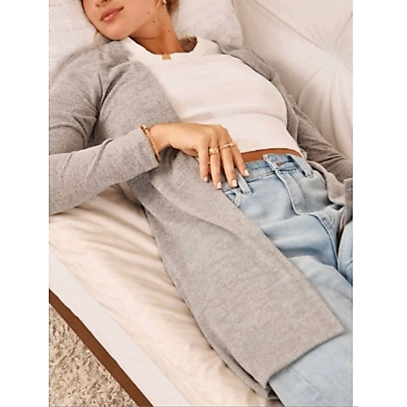 Cardigan inverno Manga Longa Lanzinha Comprido