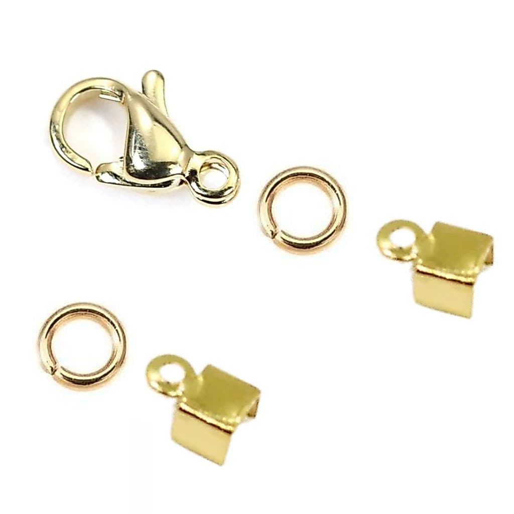 Kit 50 terminais DOURADO/PRATA para acabamento de pulseiras Chokers entre outros