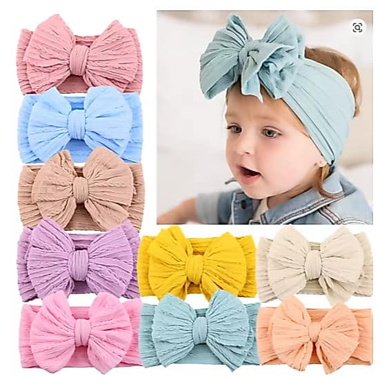 Faixa de Cabelo Autêntica Infantil Colorida Faixa Turbante De Cabelo Para Bebês Confortável