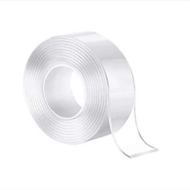 Fita Dupla Face Extra Forte Transparente NanoGel Silicone Adesiva Cola na Parede Móvel Porta
