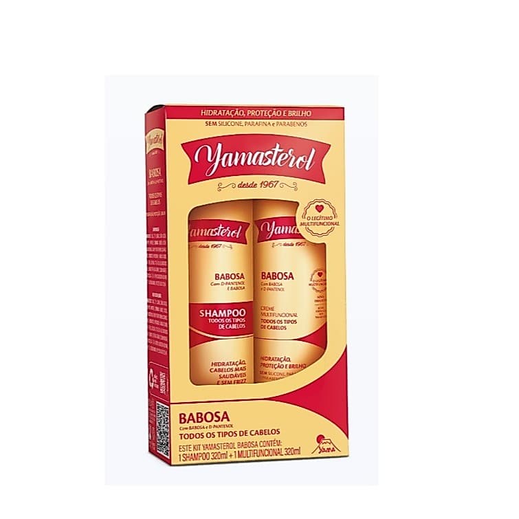 Kit Yamasterol Babosa Shampoo e Multifuncional 320ml cada