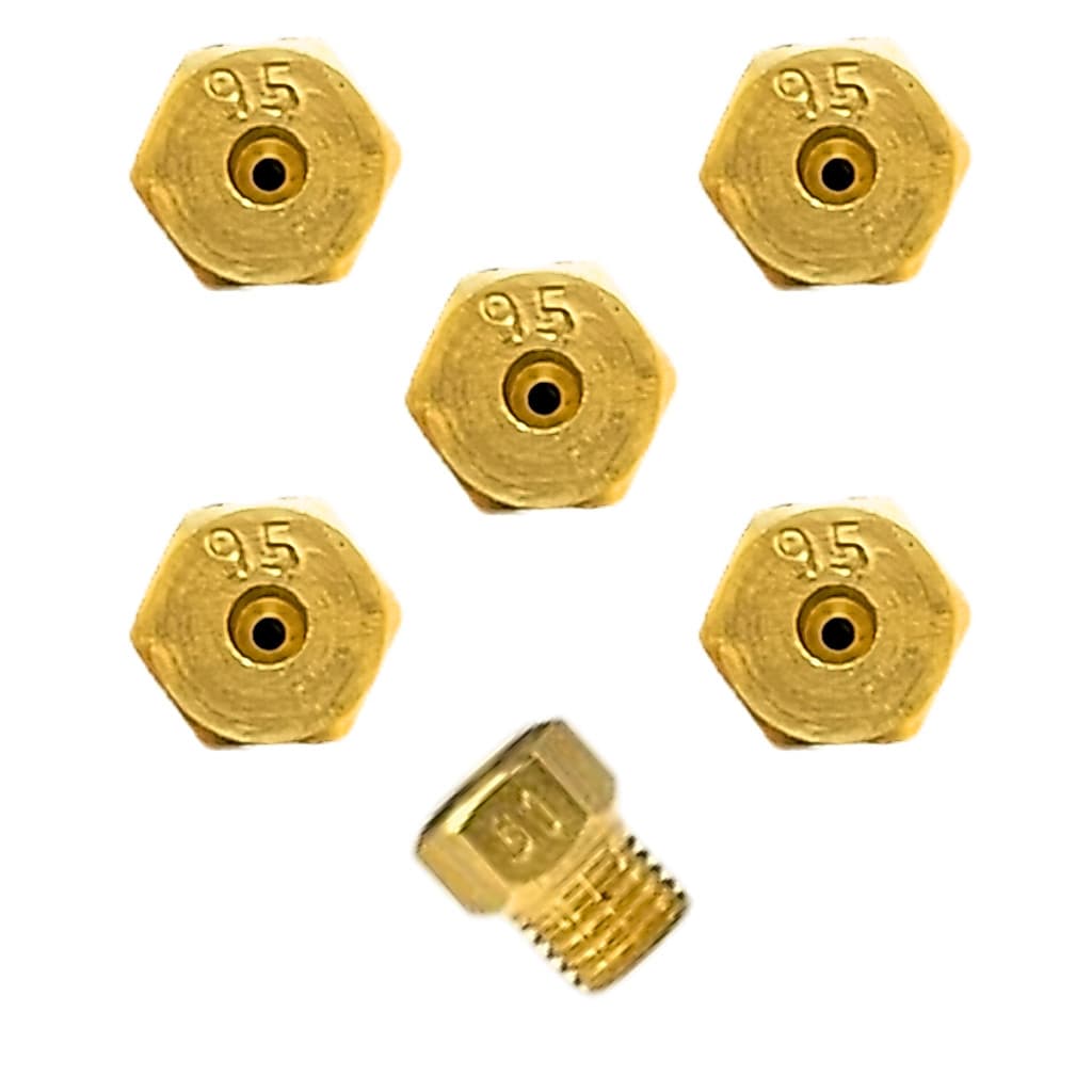 Kit Bicos Injetor Converter Fogão Cooktop Para Gás Encanado Gn